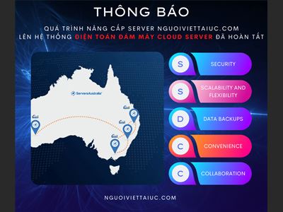 Thông báo nâng cấp lên hệ thống lên Điện Toán Đám Mây Cloud Server hoàn tất