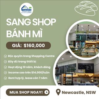 Sang shop bánh mì lâu năm, doanh thu cao tại Newcastle, NSW