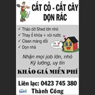 Cắt cỏ, cắt cây, dọn rác vùng  Sunshine North