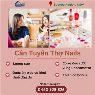 Shop nail gần Miranda cần tuyển thợ chân tay nước lương hấp dẫn