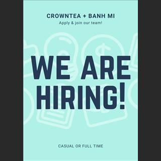 Shop Crowntea gần trạm xe lửa Campbelltown tuyển nhân viên