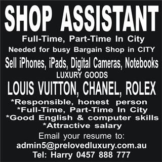 SHOP ASSISTANTS- ASSISTANT MANAGER NEEDED!! - Cần tuyển nhân viên