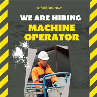 Looking for machine operator Fairfield East