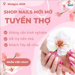 Shop nails mới mở cách Cabra 3,5 tiếng cần thợ, hỗ trợ tiền nhà