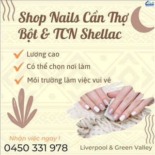 Shop nails cần thợ bột và tay chân nước shellac lương cao