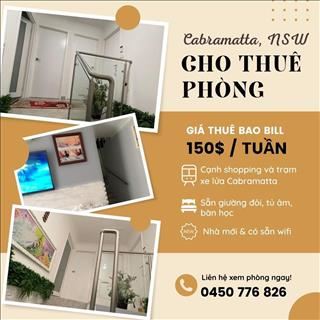 Cho thuê phòng kế shopping và trạm xe lửa Cabramatta