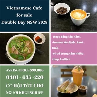Vietnamese Cafe ở vị trí trung tâm vùng Double Bay cần sang 